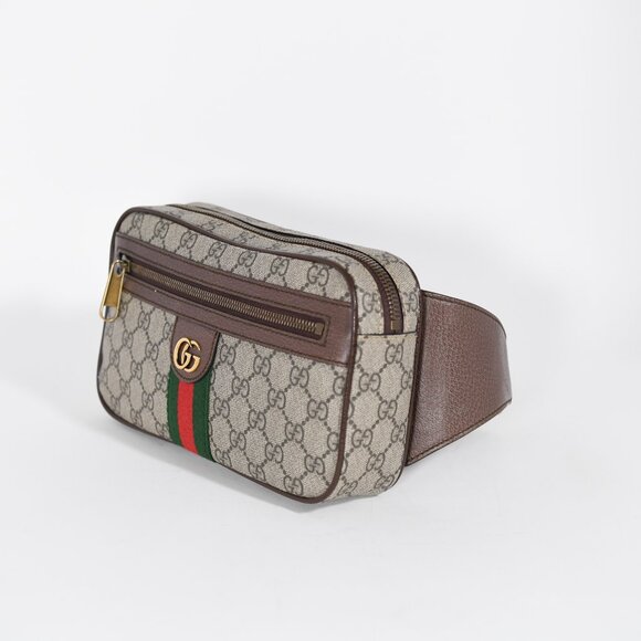 Gucci GG Supreme Ophidia Belt Bag with Adjustable Strap Classic Web Stripe - Picture 2 of 13